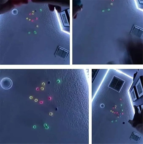 12pcs Pelotas Bola Pegajosa Pared Fluorescente Antiestrés