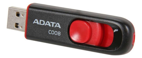 Adata C008 Pendrive Rojo Y Negro 16gb Con Usb 2.0 Rojo