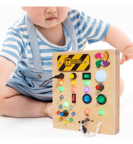 Interruptor De Luzes, Placa Ocupada, Brinquedo Montessori,