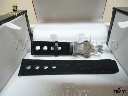 Pulseira De Couro Tissot Prs516 T100417 20mm Preto Original