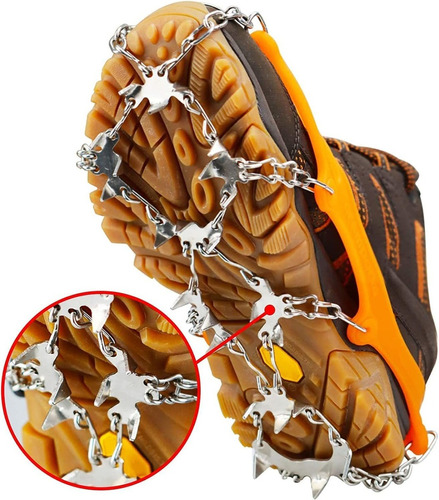 Crampones Para Botas 24 Puas De Acero Inoxidable - Talle M