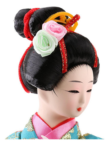 A Figura De Gueixa Brocado Kabuki