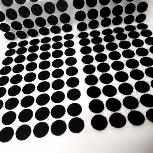 Velcros Autoadhesivos Circulares   102 Pares -negros