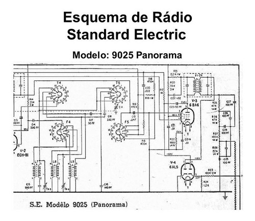 Esquema Rádio Standard Electric 9025 Panorama Via Email