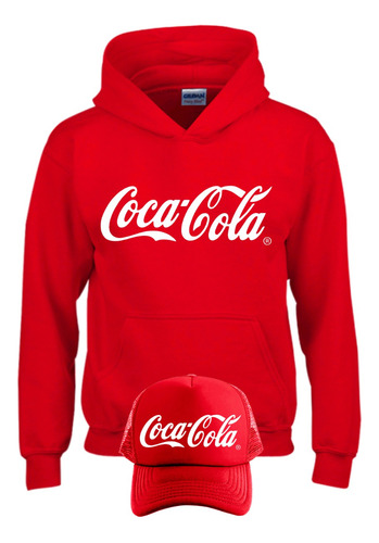 Buzo Coca Cola Con Capota Hoodie Obsequio Gorra Exclusivo