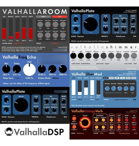 Valhalla Dsp Plugins (incluye Todos Los Plugins De La Marca)