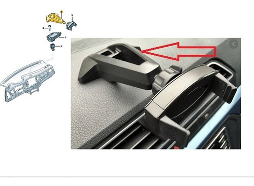 Imagem 2 de 4 de Suporte De Celular Base Reposição Original Volkswagen