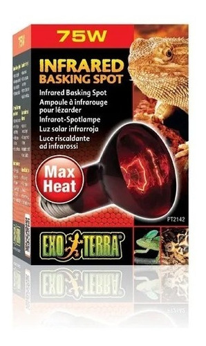 Foco Exo Terra Luz Infrarroja Heat Glo 75w Terrarios