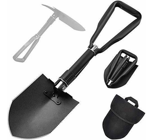 Yeacool Camping Shovel, Folding Shovel W/pick, Lj1wm
