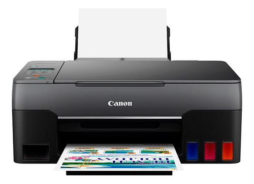 Impresora a color multifunción Canon Pixma G3160 con wifi negra 110V/220V