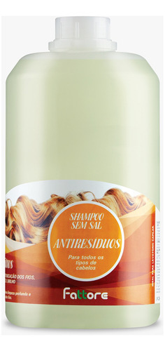 Shampoo Fattore Antirresíduos 2000ml Limpeza E Nutrição