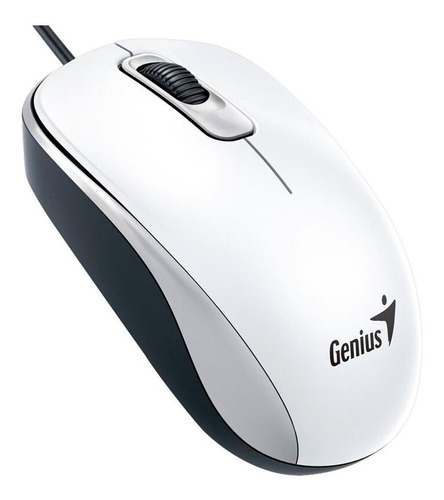 Mouse Genius Dx-110 Usb Óptico 3 Botones Ambidiestro Blanco