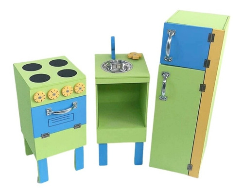 Cocina Cocinita Madera Infantil Juguete Kit  