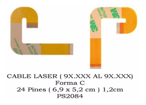 Flex Para Lector Laser De Ps2 Cable Laser 9x.xxx