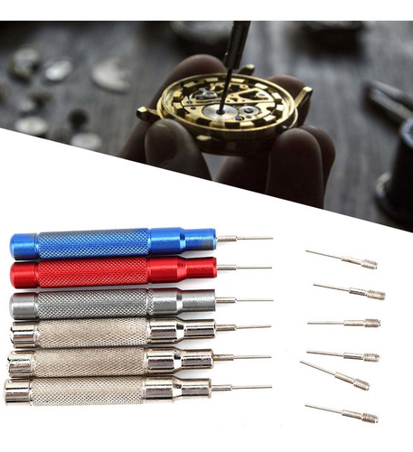 Imagen 4 de 10 de Pin Punch Set Bandas De Reloj Removedor De Agujas Para Reloj