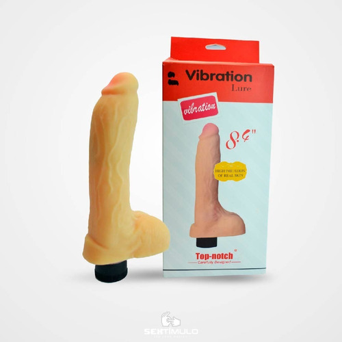 Vibrador Textura Realista Con Testículos