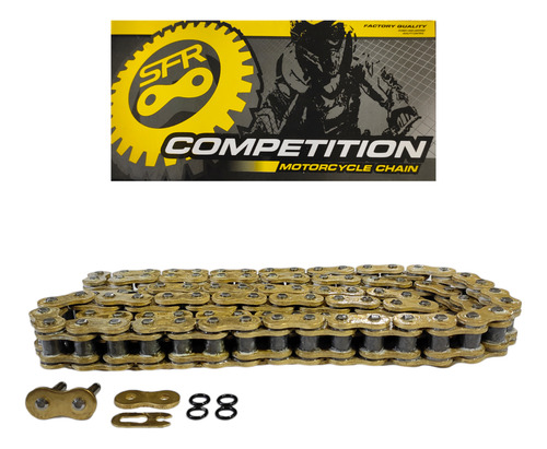 Cadena Sfr 530h Reforzada Con Oring Dorada Cbr R1 R6
