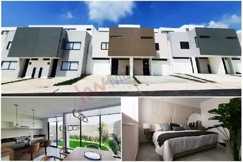 Casa En Venta En Queretaro Con Recamara En Planta Baja En Condominio Cerrado Con Alberca