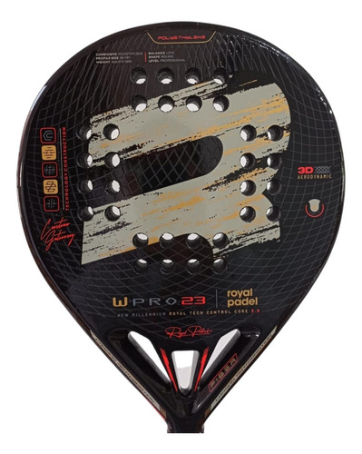 Paleta Padel Paddle Royal W-pro + Grip + Protector