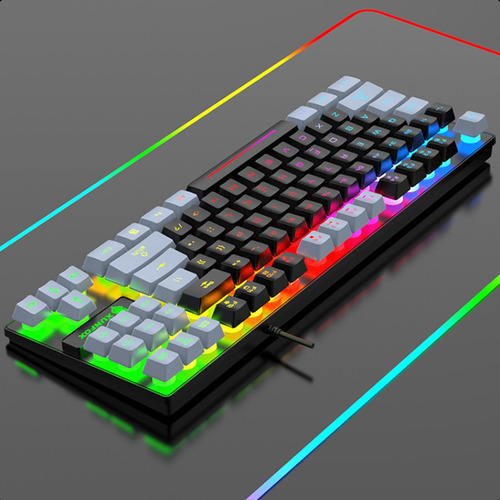 Teclado Para Juegos Teclado Con Cable Usb Ergonómico,