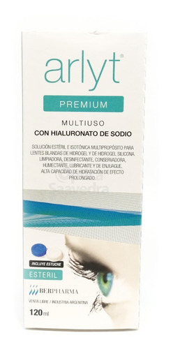 Imagen 3 de 3 de Arlyt Premium 120 Ml Solucion Para Lentes Contacto + Estuche