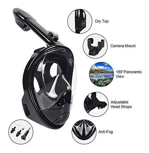 180 ° Forcecl Máscara De Snorkel De Cara Completa 180 ° Forcecl Máscara De Snorkel De Cara Completa