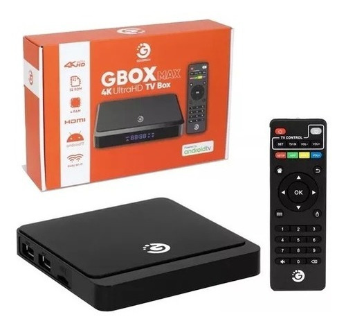Tv Box Max Goldtech 32 Gb 4gb 4k Ultra Hd Hdmi Usb 
