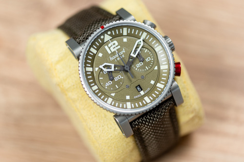 Relógio Hanhart Primus Survivor Pilot Automatic 740.290 Verde
