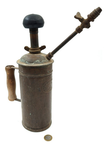 Pulverizador Fumigador Bronce La Vencedora - Antiguedades (Usado)