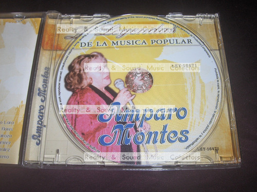 Amparo Montes Leyendas De La Musica Popular Cd 2006 (Usado)
