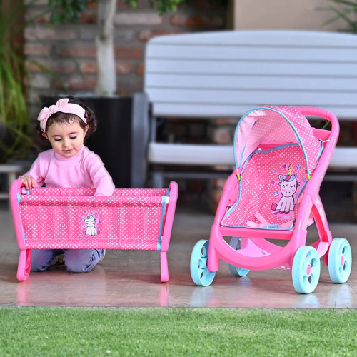 Combo Carriolita Y Cunita Para Muñecas Prinsel Sweet