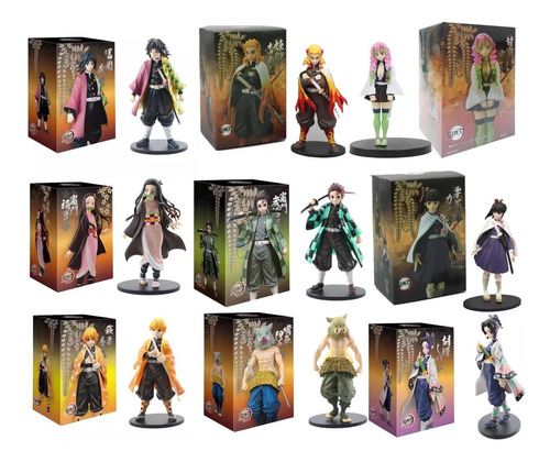 Demon Slayer Figuras De Kimetsu No Yaiba Con Base