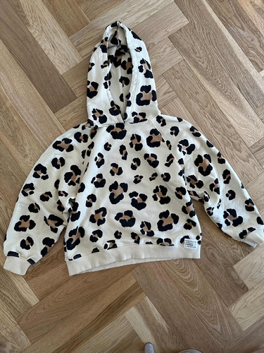 Buso Zara Animal Print Con Capucha Talle 9 Años