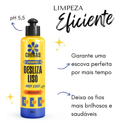 Shampoo Chikas Desliza Liso - 300ml