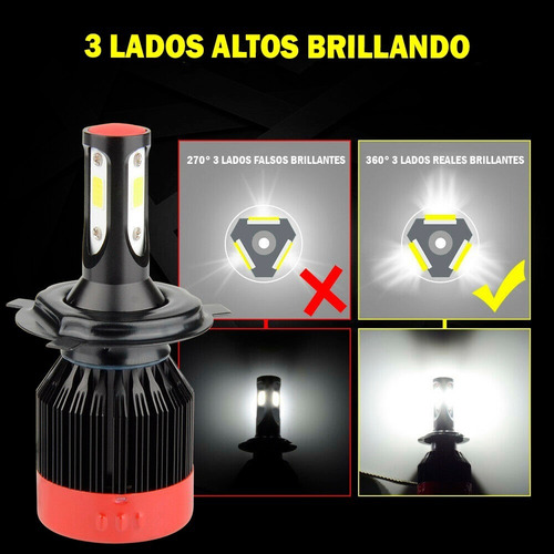 Focos Led Base 9004 De 9000lm K2 Naoled