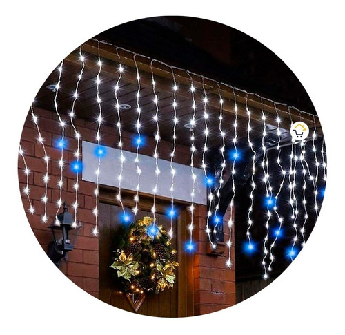 Cortina Led 6 X 1 M 240 Led Destellos Luces Navidad 1331b