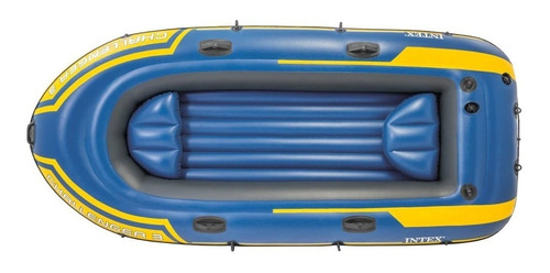 Bote Inflável Challenger 3 Intex 3 Pessoas Com Remos E Bomba