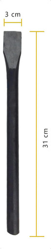 Marreta 1kg E Talhadeira Redonda Lisa 12 Kit Tarza