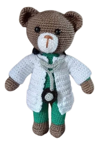 Oso Médico Tejido A Crochet.