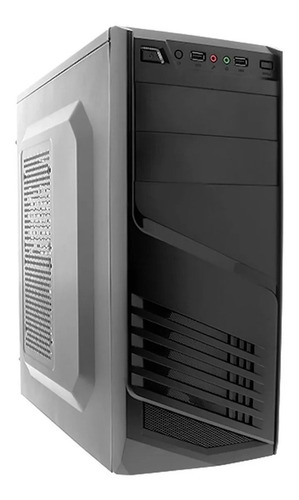 Imagen 3 de 5 de Gabinete Xtech Atx + Fuente 600w Black Xtq-200 Mid Tower
