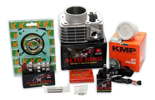 Kit 4mm Kmp+comando Preparado+bico Injetor P/titan/bros 150