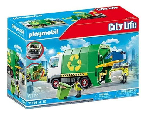 Playmobil Recycling Truck Caminhão 71234 - 61 Peças