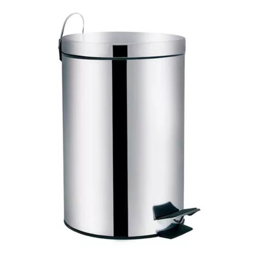 Lixeira Inox Agata 5 Litros C/ Pedal Mor