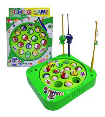 Brinquedo Jogo De Pescar Pega Peixe Fungame Verde 5 Anos