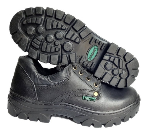 Art 108 Ne Zapato Trabajo Acero Cuero Suela Caucho Krapert