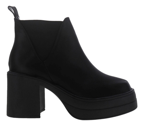 Imagen 2 de 4 de Botines De Plataforma Chunky Mujer Dama Elástico Erez