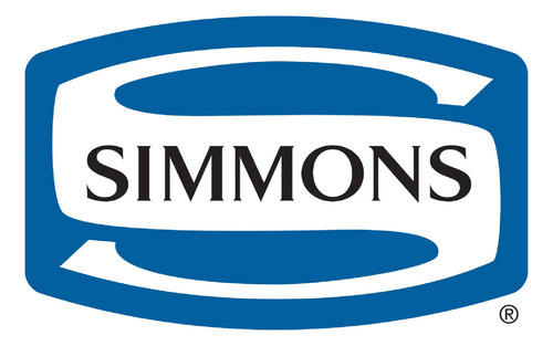 Sommier Simmons BackCare Hotel Bilt 2 plazas de 190cmx140cm negro y blanco