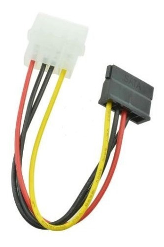 Cable De Poder Molex Macho A Sata Hembra 15 Centímetros