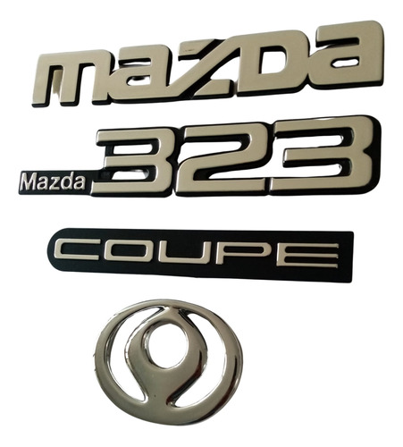 Emblemas Traseros Mazda 323 Coupe  Logo Mazda Sol Naciente 