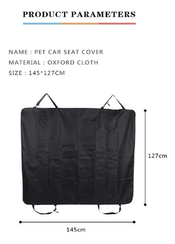 Imagen 3 de 9 de Lona Funda Manta Protectora Cubre Asiento Auto Para Perros